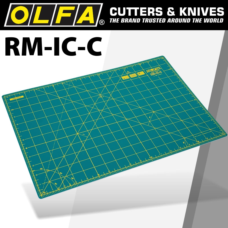 Olfa Mat Rotary 450 X 300 Mm Metric & Inch Double Sided