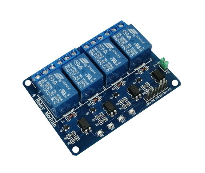 4 Channels Relay Pcb Module 12 V Coils Md0010 12 Vdc