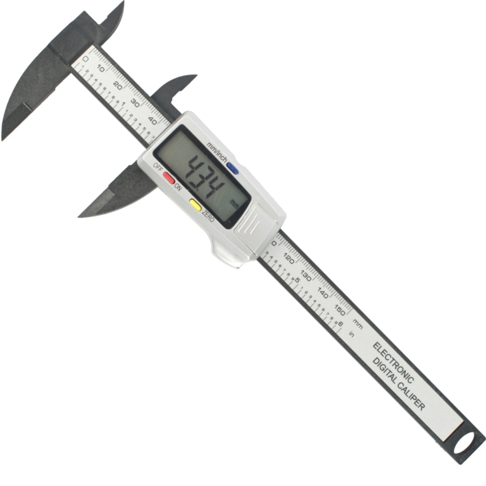 Vernier Carbon Fibre 150 Mm Metric / Inch Digital 0.01 Mm Acc.