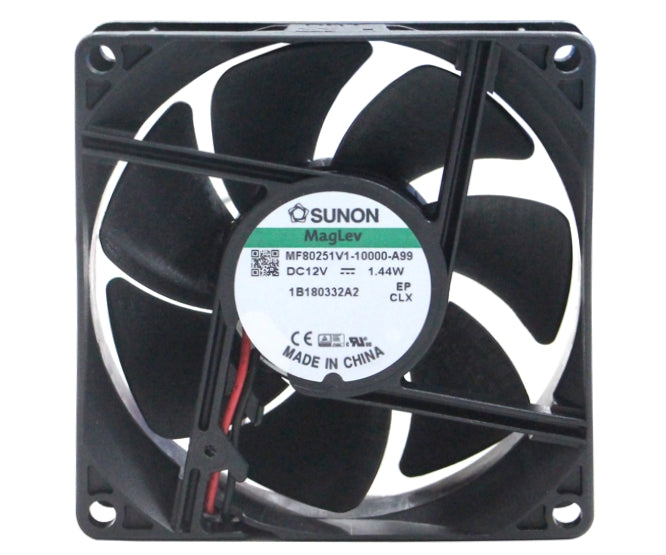 12 Vdc Axial Fan 80sqx25mm Vapo 41 Cfm Lead Mf80251 V1 10000 A99