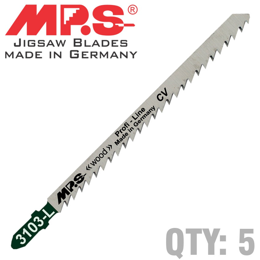 Jigsaw Blade Wood Long T Sh.6 Tpi 130 Mm Long T301 Dl