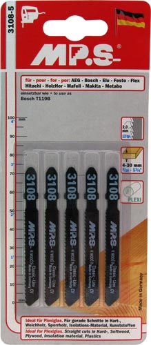 Jigsaw Blade 75 Mm 12 Tpi T Shank T119 B