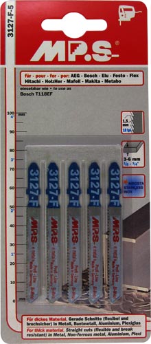 Jigsaw Blade T Shank 75 Mm Metal 18 Tpi T118 Ef