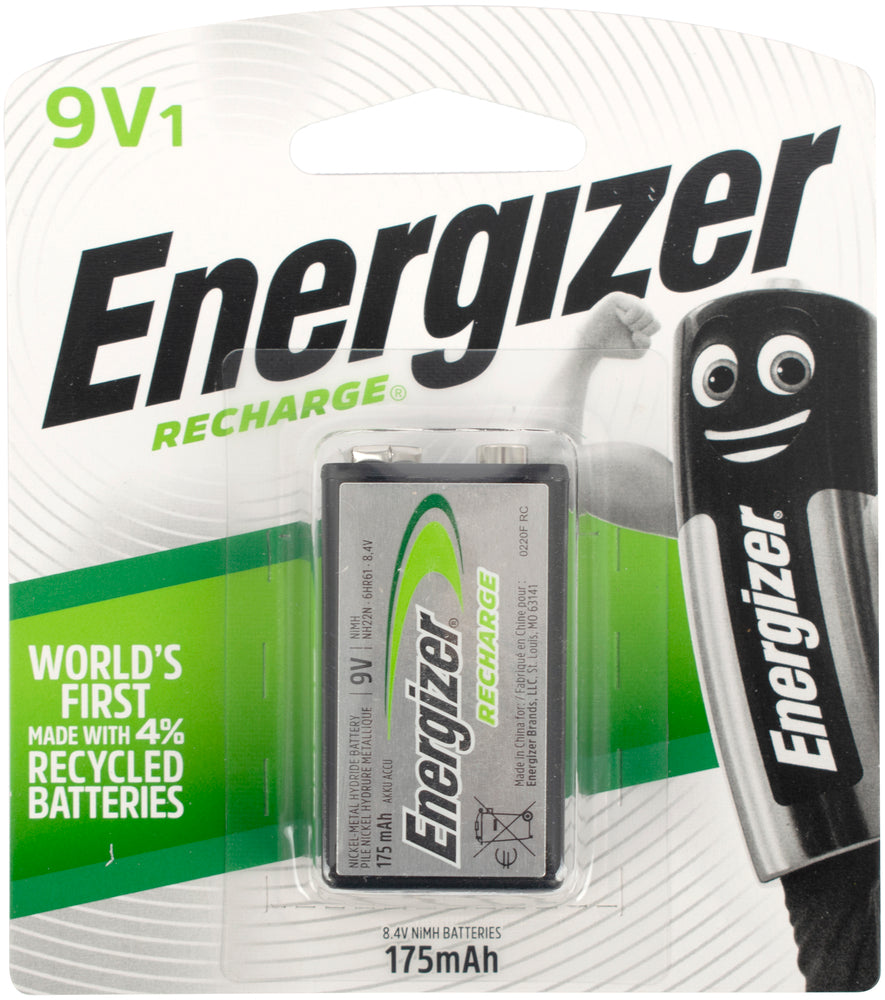 Energizer Recharge: 9 V 1 Pack (Moq6)