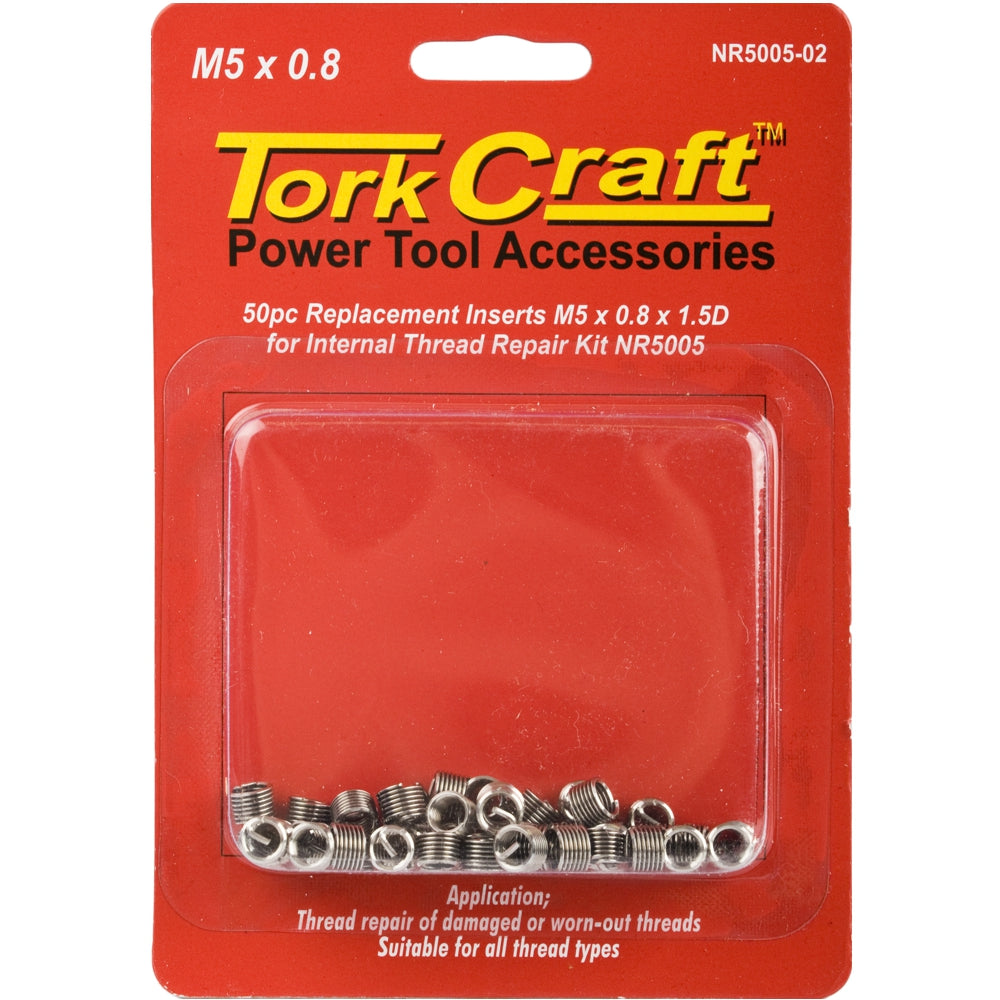 Thread Repair Kit M5 X 0.8 X 1.5 D Repl. Inserts For Nr5005