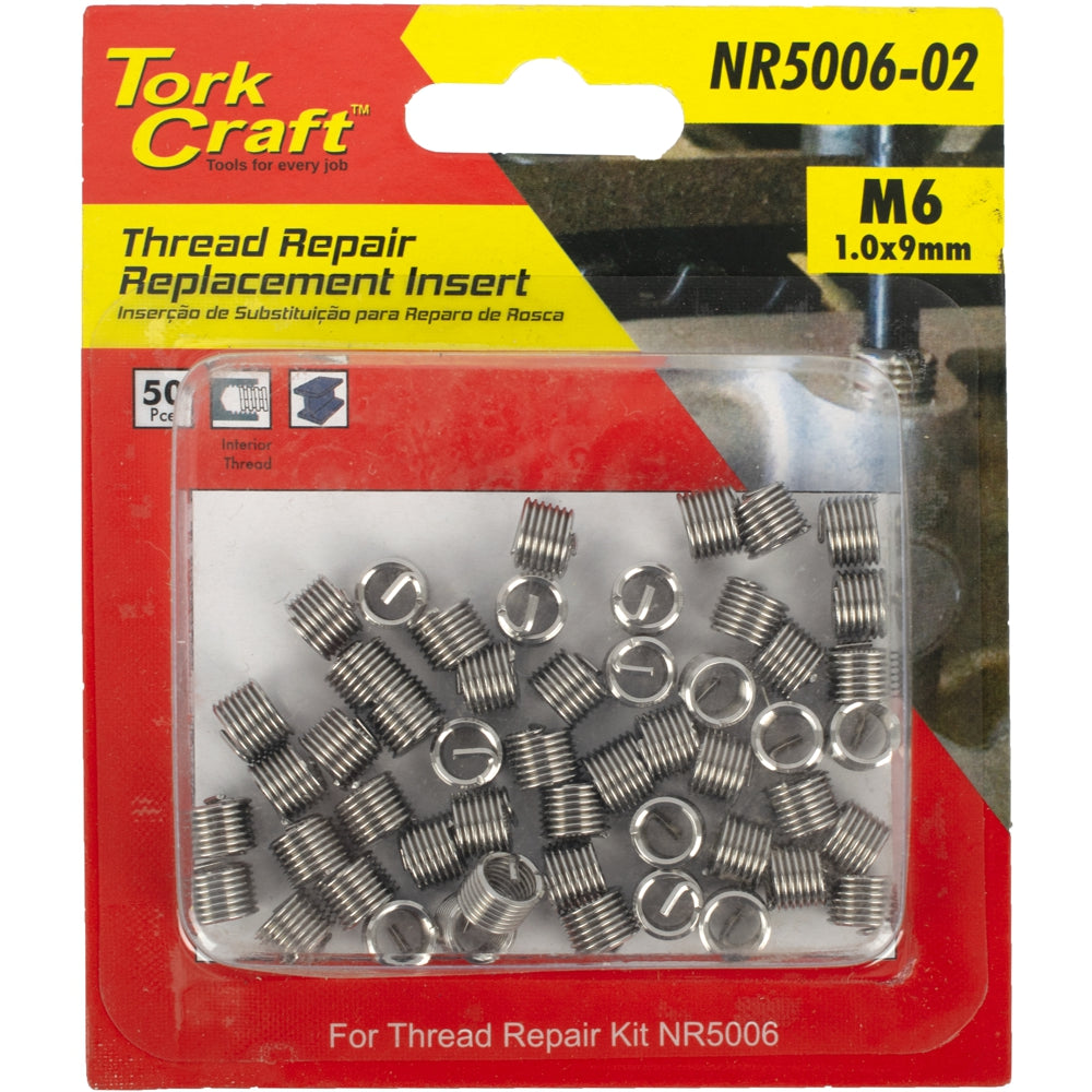 Thread Repair Kit M6 X 1.0 X 1.5 D Repl. Inserts For Nr5006