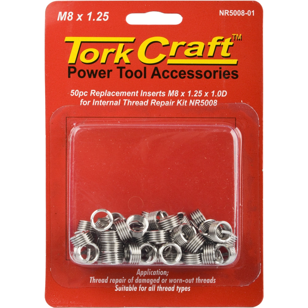 Thread Repair Kit M8 X 1.25 X 1.0 D Repl. Inserts For Nr5008