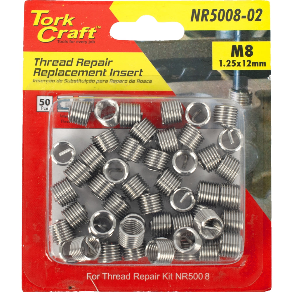 Thread Repair Kit M8 X 1.25 X 1.5 D Repl. Inserts For Nr5008