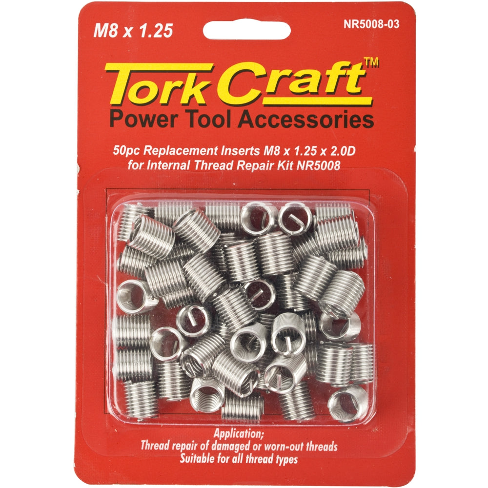 Thread Repair Kit M8 X 1.25 X 2.0 D Repl. Inserts For Nr5008