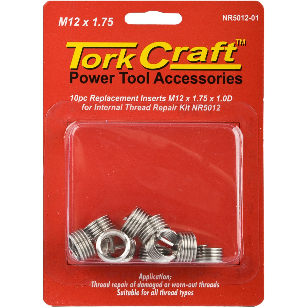 Thread Repair Kit M12 X 1.75 X 1.0 D Repl. Inserts For Nr5012