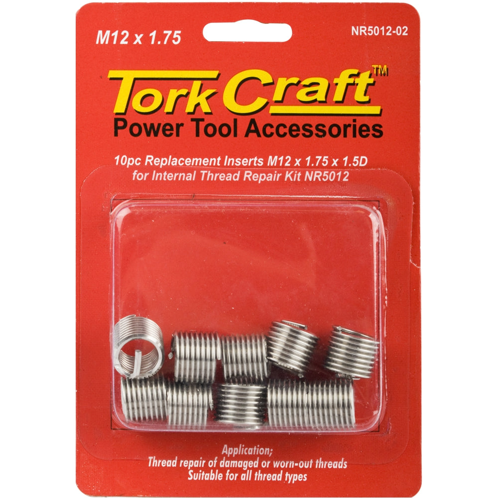 Thread Repair Kit M12 X 1.75 X 1.5 D Repl. Inserts For Nr5012