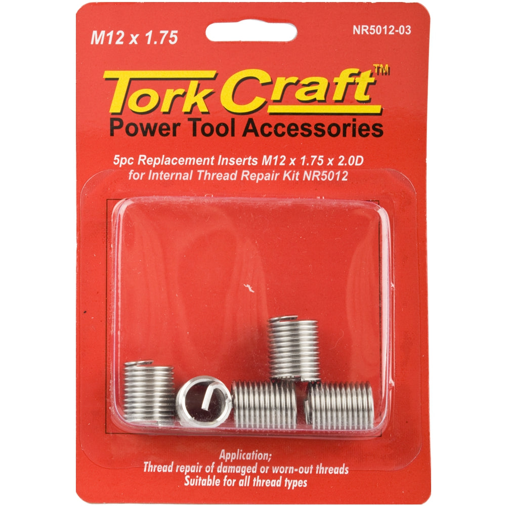 Thread Repair Kit M12 X 1.75 X 2.0 D Repl. Inserts For Nr5012