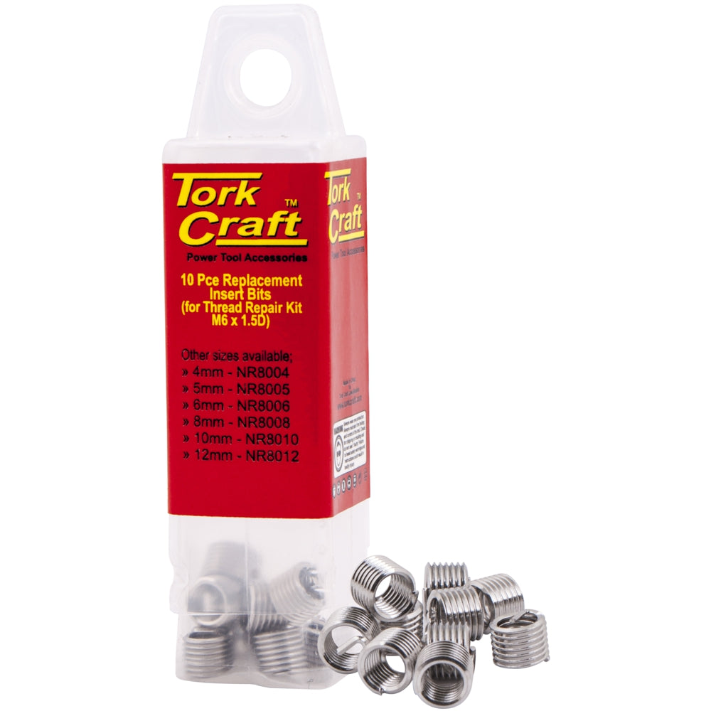 Thread Repair Kit M6 X 1.5 D Replacement Inserts 10 Pce