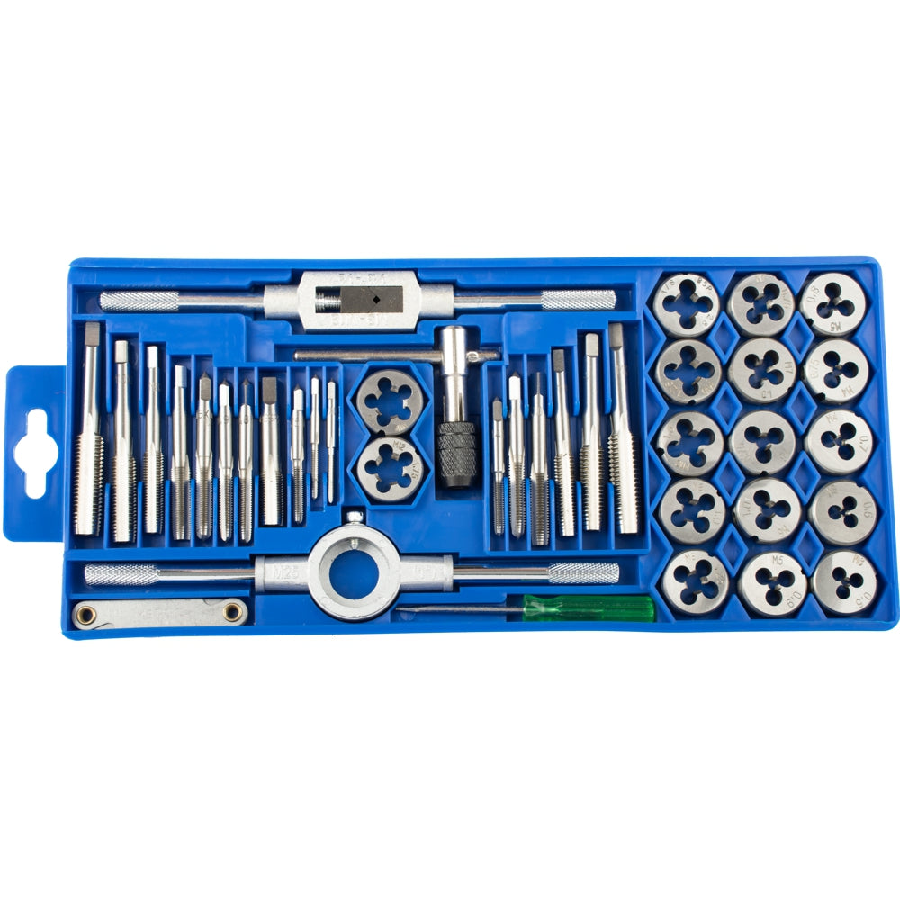 Tap & Die Set 39 Pce In Plastic Case