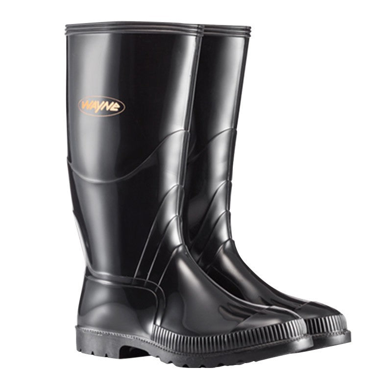 Wayne Gumboots Mens Knee L Black Size 9