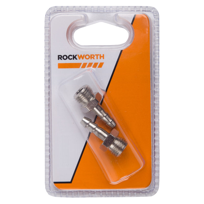 Rockworth Coupler Male 1/4 To Swage 6.3 Mm(2 Pc)