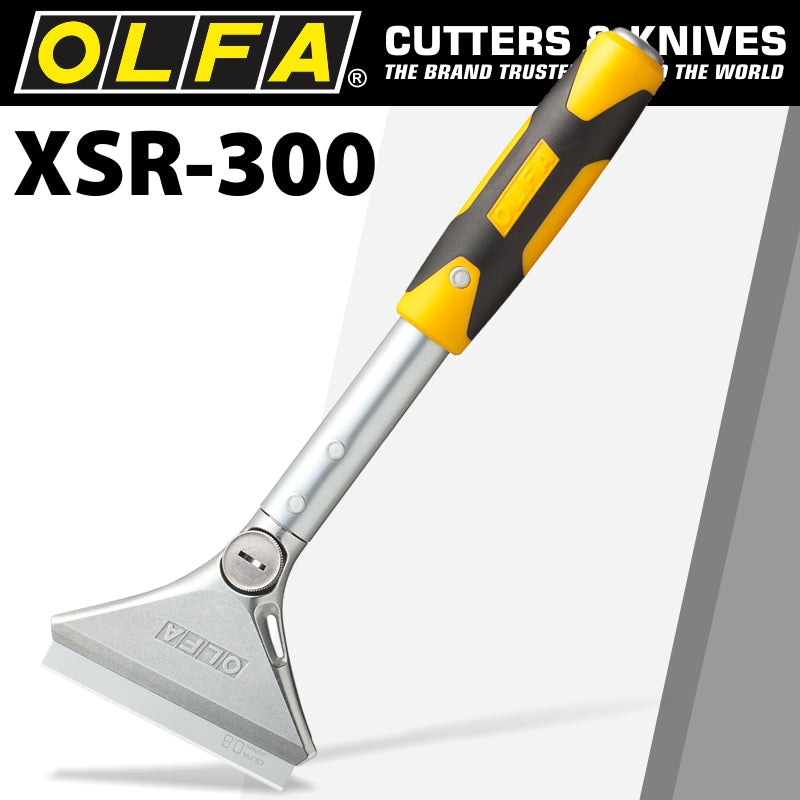 Olfa Heavy Duty Scraper 300 Mm With 0.8 Mm Blade And Safety Blade Cover