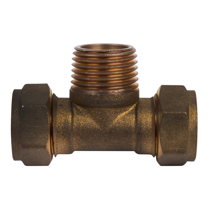 Compression Brass Tee Cxcxmi 22 Mmx3/4 Sabs