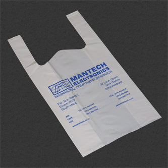 Plastic Carry Bag Mantech Logo 500 P/Bag Pb001 Me R0