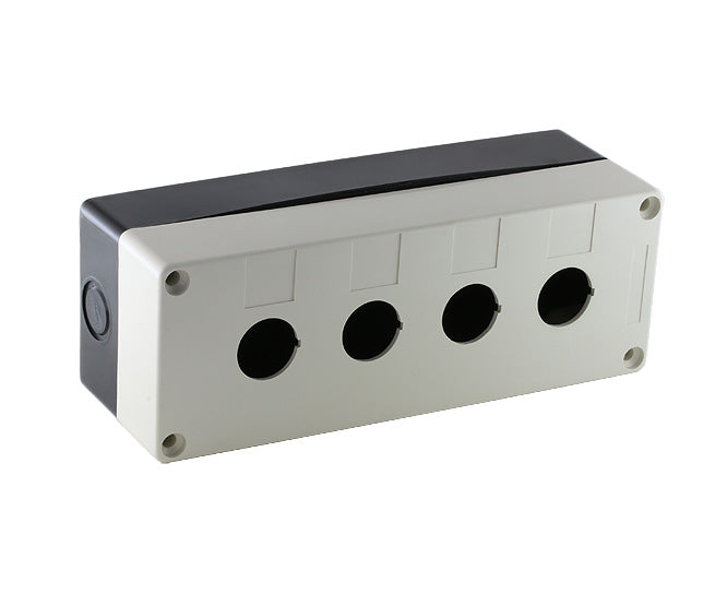 I-Push Button Enclosure Pvc Gray 4 Hole Ip65 Pb Bx4 22