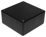 Abs Enclosure Black 105x105x52 S30 A Bk Ribbless