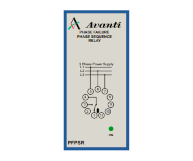 Phase Failure Sequence Relay 11 Pin 400 V Pfpsr 400 V