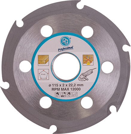 Blade 6 Teeth 115 Mm For Wood On Angle Grinder