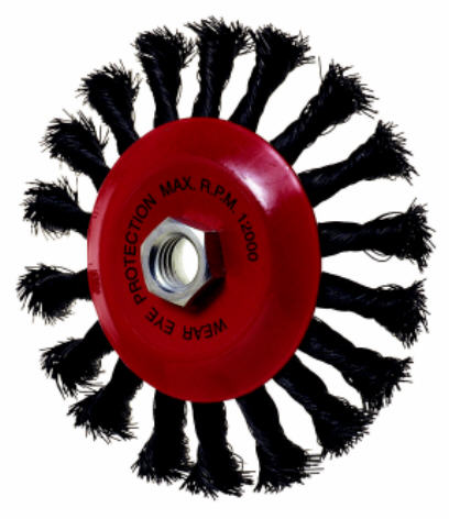 Tw.Wire Con. Wheel Brush 100 Mm