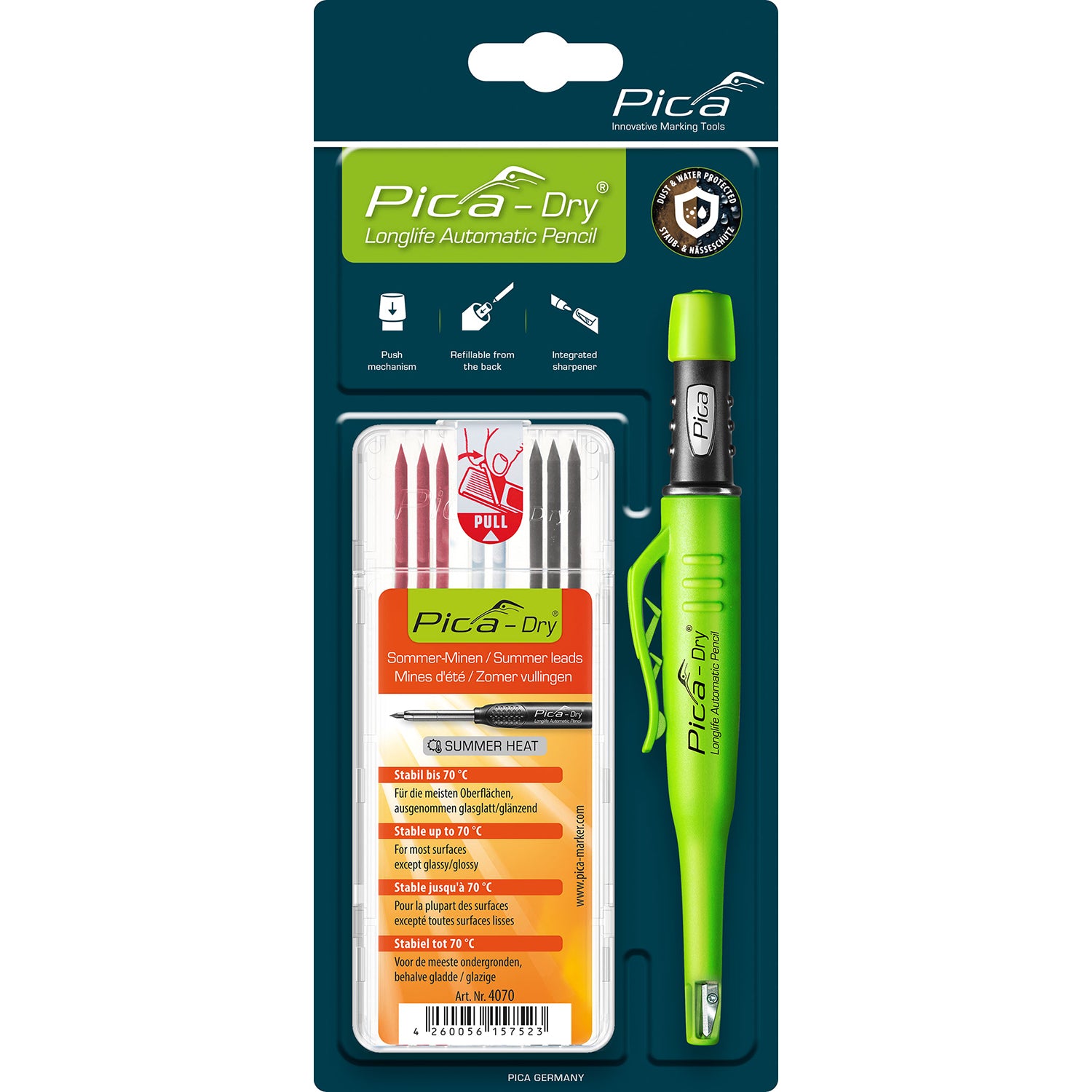 Pica Dry Bundle With 1 Marker And Refill Set 4070