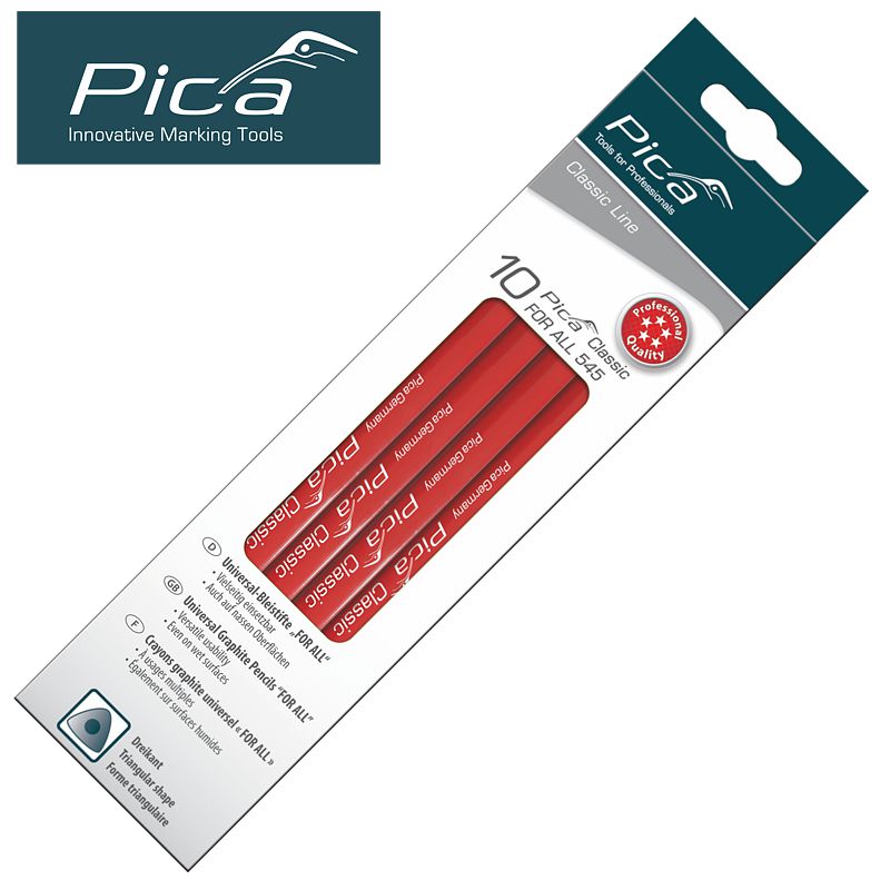 Pica Universal Marking Pencil Black 10 Pc