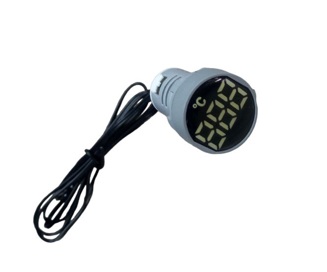 I-Temperature Meter Round White Pl Ad101 22 Tm W