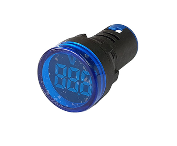 IVoltmeter Pilot Light Round Blue 15 500 Vac Pl Nd22 500 VB