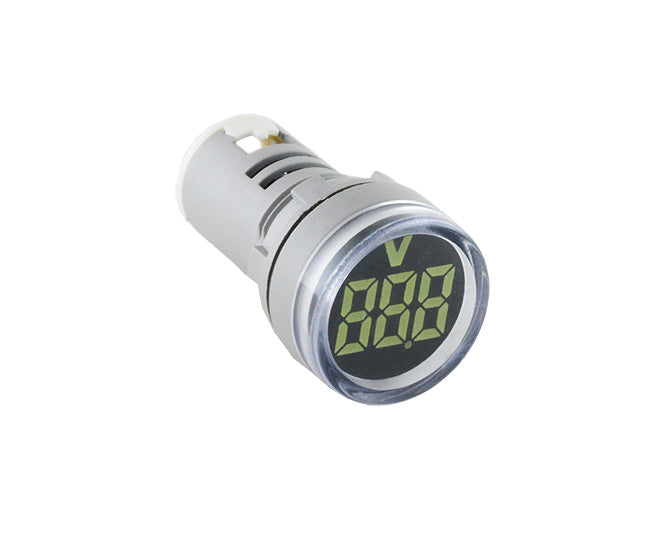 IVoltmeter Pilot Light Round White 15 500 Vac Pl Nd22 500 VW