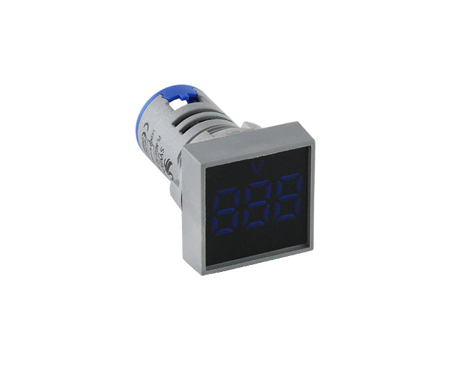 IVoltmeter Pilot Light Square Blue 15 500 Vac Pl Nd22 Sq 500 VB