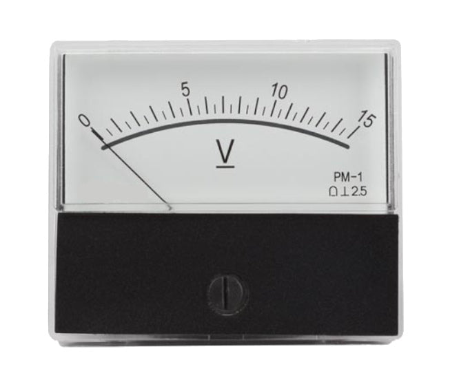 Voltmeter 15 Vdc F=60x71 P/M Cz/Dh 670