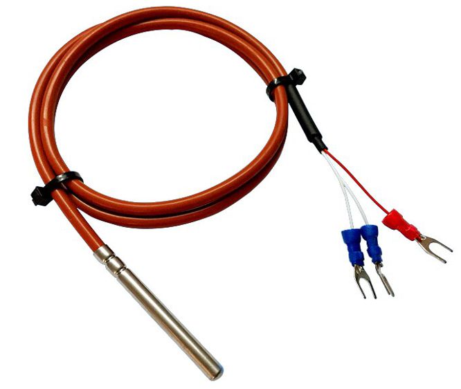 Pt100 Thermocouple Sensor 200~420 Deg L=1 M Pt100 Wzp 035