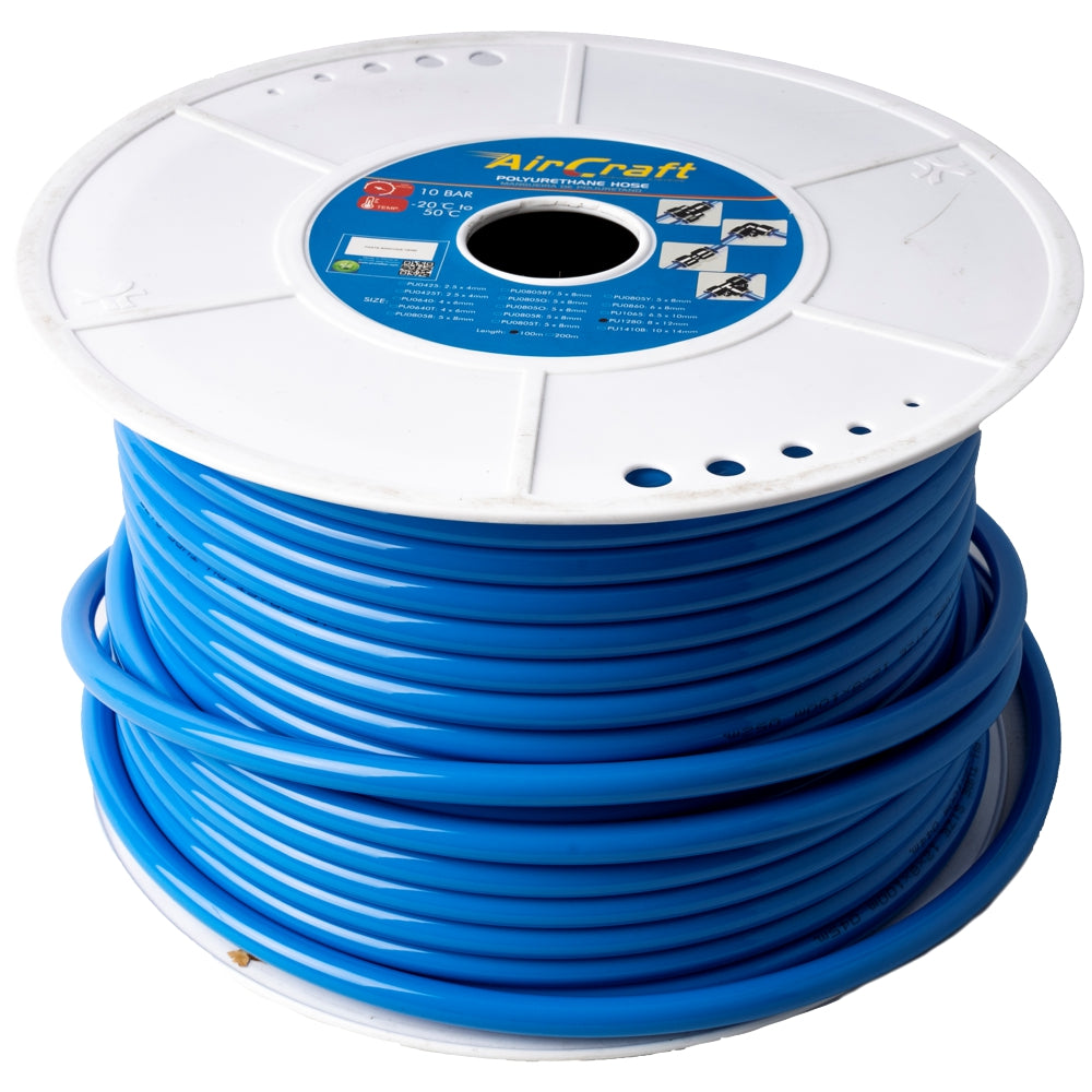 Polyurethane Hose Blue 12 Mm O.D. Per Metre (100 M Roll)