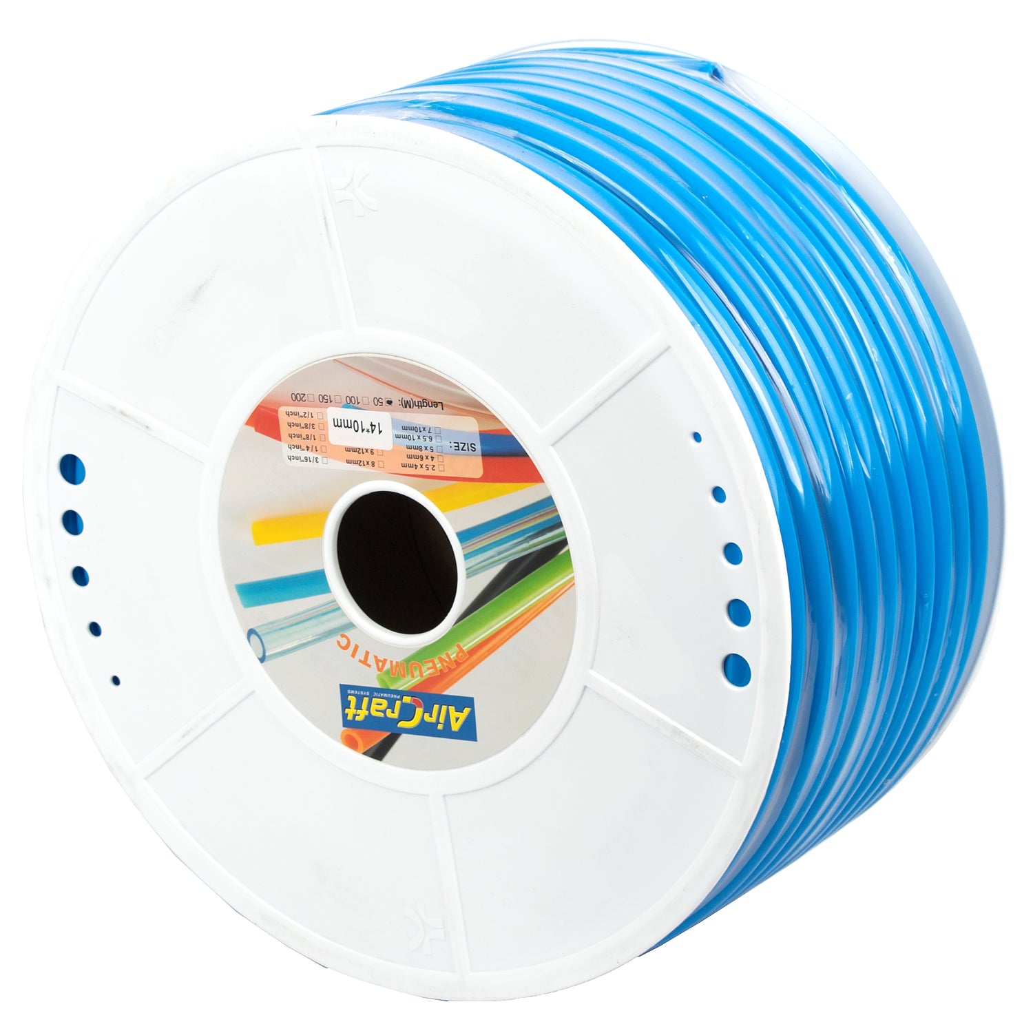 Polyurethane Hose 14 Mm O.D. Per Metre Blue (50 M Per Roll)