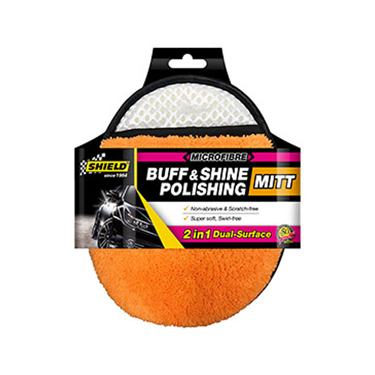 Shield Microfibre Buff & Shine Polishing Mitt Std