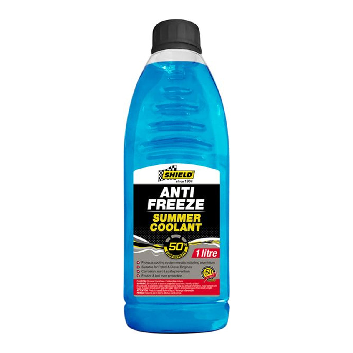 Shield Anti Freeze Summer Cooolant 50% Blue 1 L