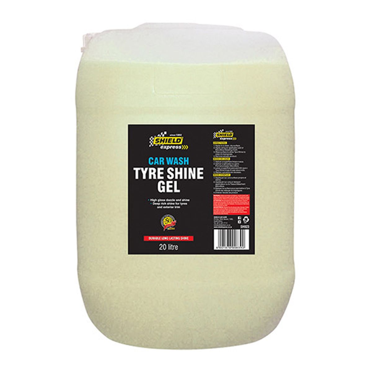 Shield Express Car Wash Tyre Gel 20 L