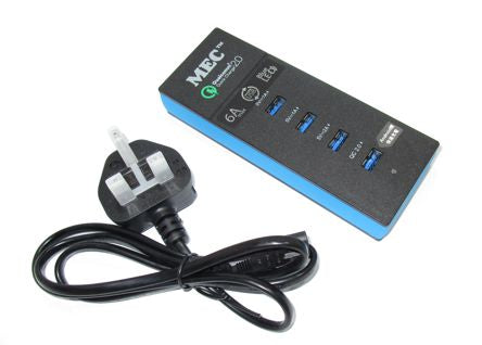 4 Port Usb Charger I=220 O=5 6 A Bt Lead Qc 001 6 A