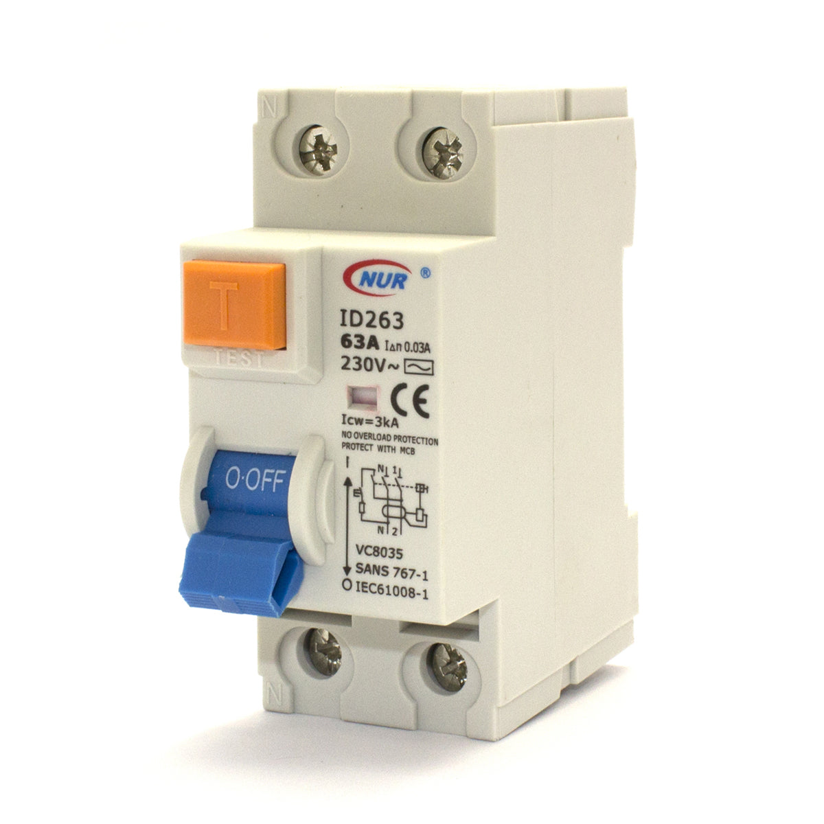 Earth Leakage Din Rail 63 A Dp 3 Ka