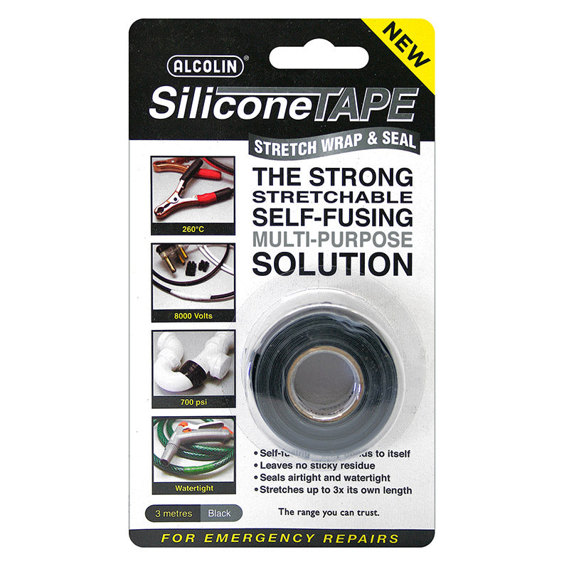 Alcolin Silicone Tape 3 M Black