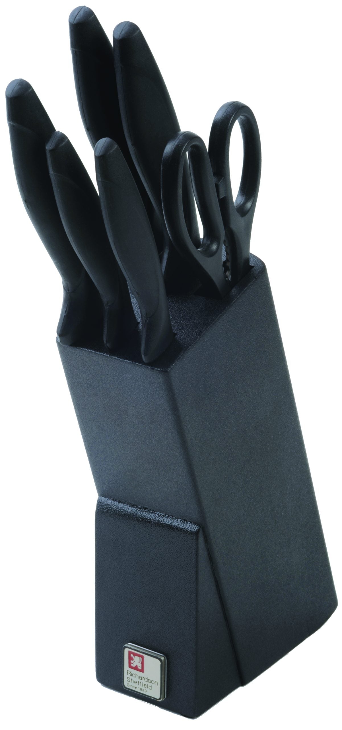 R023 Series Rs Laser Cuisine Knife Block 6 Piece - Black