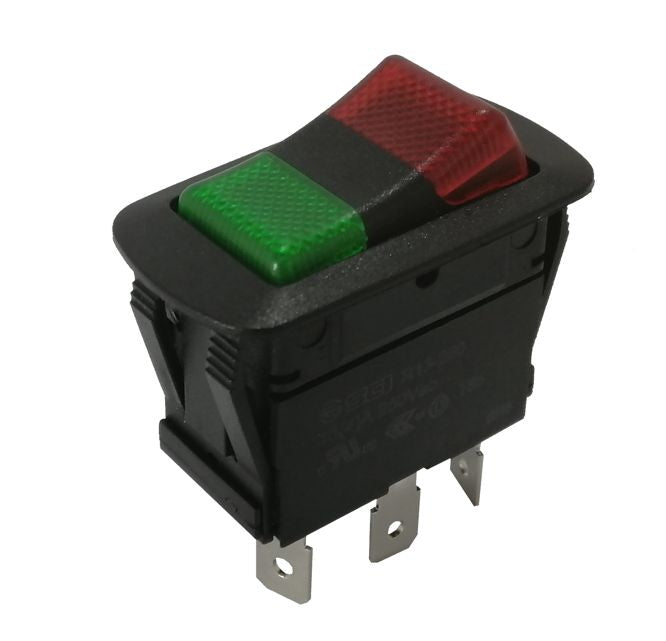 Rocker Switch 240 Vac 16 A Spdt On Off On Illuminated R13 260