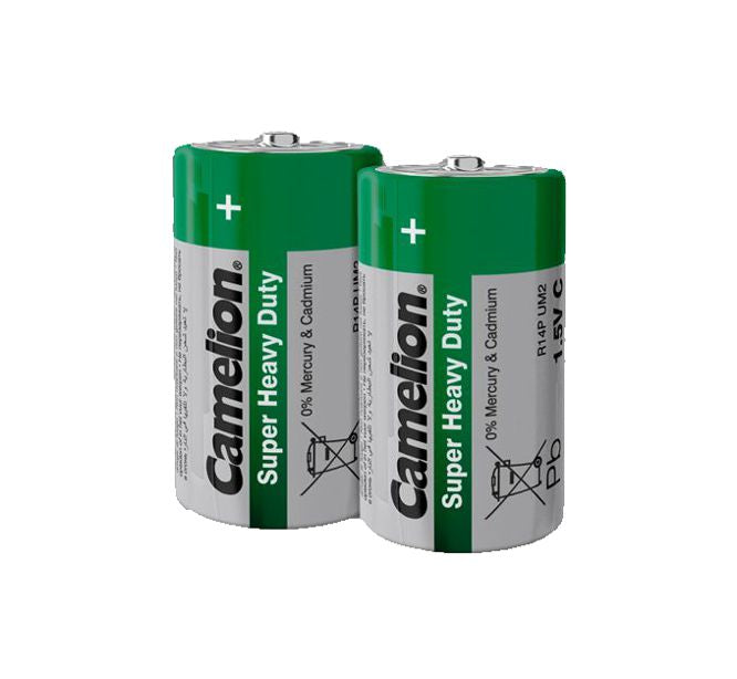 R14=C=Battery 1.5 V Zinc Chloride Green 2/Pack R14 P Sp2 G