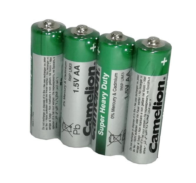 R6/Aa Battery 1.5 V 4/Pack, Zinc Chloride, Green R6 P Sp4 G