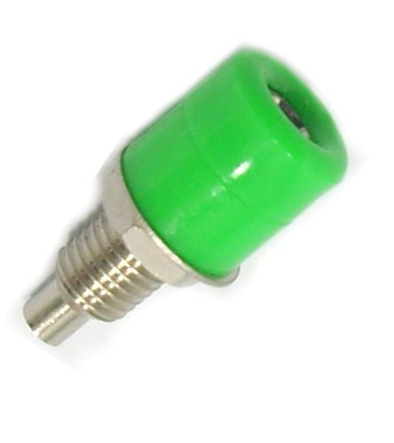 Banana Socket 4mm Green Solder Tl=21mm Rc 11 Green