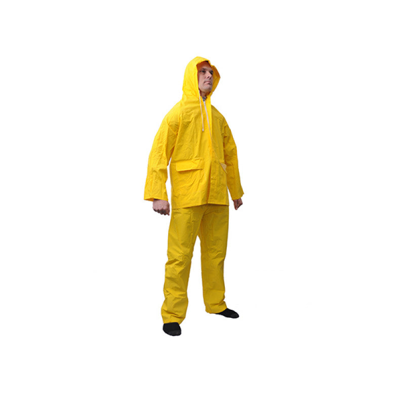 Skudo Elite Rainsuit Rubberised Yellow Medium